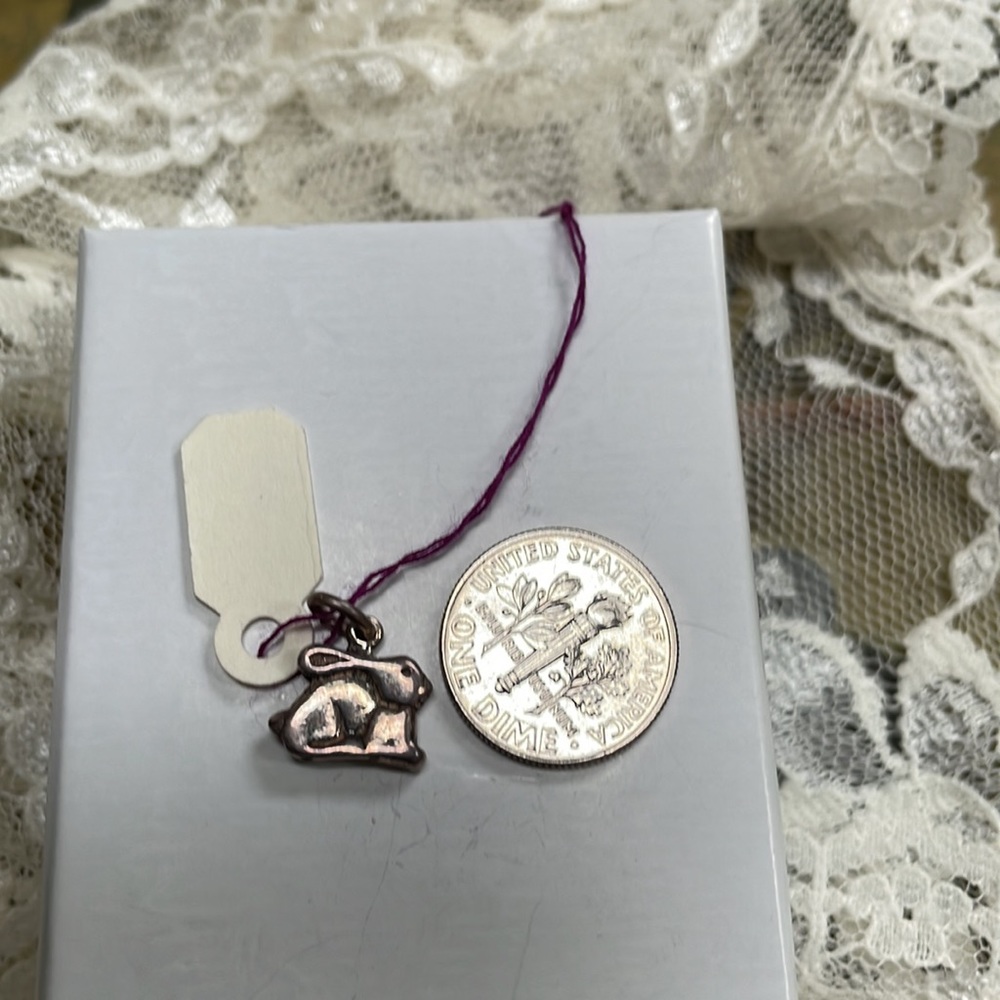 Sterling Bunny 🐰 Rabbit Charm - Picture 5 of 7